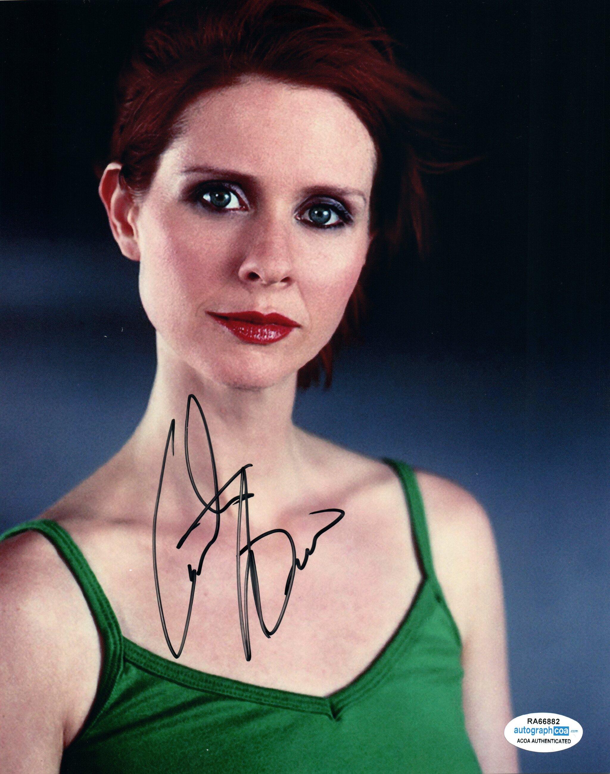 Cynthia Nixon Sex And The City Miranda Real Hand Signed X Photo My Xxx Hot Girl 3774