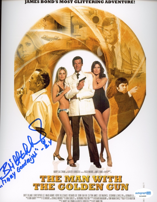 Item # 185204 - Britt Ekland AUTOGRAPH Signed James Bond Girl 007 Autographed 8x10 Photo O