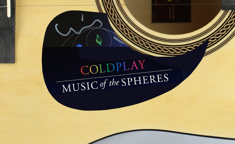 Item # 174817 - Coldplay Autographed Signed Guitar Music of the Spheres ACOA
