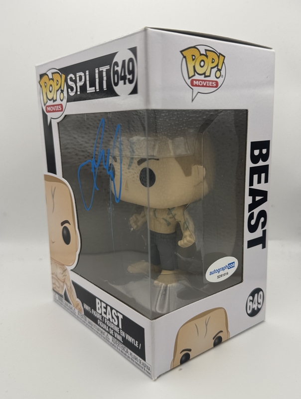 Item # 203098 - James McAvoy "Split" AUTOGRAPH Signed 'Beast' 649 Funko Pop Vinyl Figure