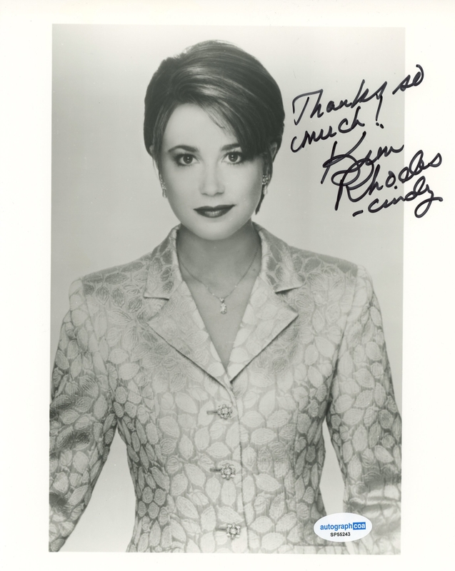 Item # 209593 - Kim Rhodes "Another World" AUTOGRAPH Signed Autographed 'Cindy' 8x10 Photo
