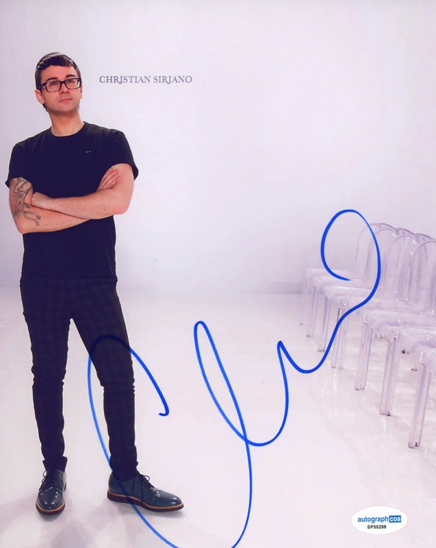 Item # 209538 - Christian Siriano AUTOGRAPH Signed Fashion Designer 8x10 Photo C