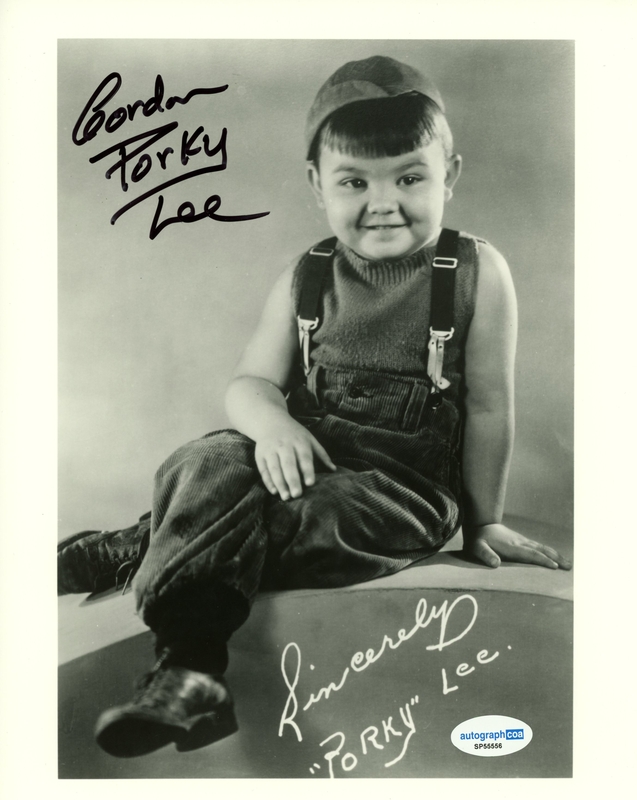 Item # 209281 - Gordon 'Porky' Lee "The Little Rascals" AUTOGRAPH Signed 'Our Gang' 8x10 Photo D