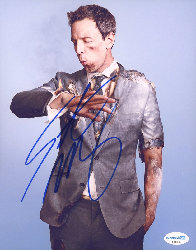 Item # 185725 - Seth Meyers "Late Night with Seth Meyers" AUTOGRAPH Signed 8x10 Photo T