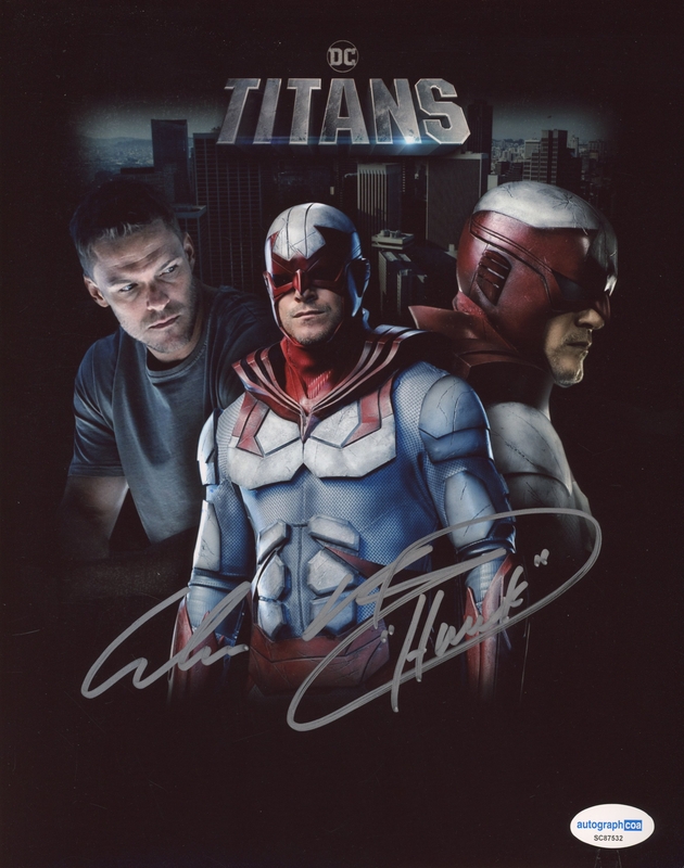 Item # 185616 - Alan Ritchson "Titans' AUTOGRAPH Signed 'Hank Hall/Hawk' 8x10 Photo B