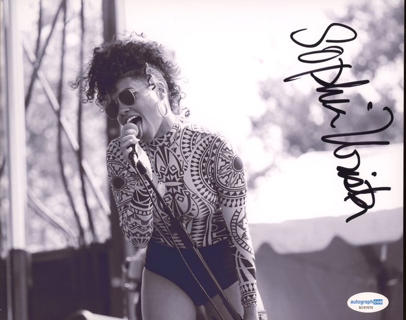 Item # 185478 - Sophia Urista "Brass Against" Singer AUTOGRAPH Signed 8x10 Photo B