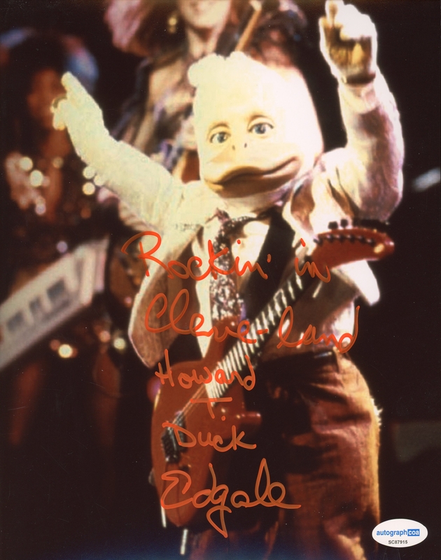 Item # 186256 - Ed Gale "Howard the Duck" AUTOGRAPH Signed 'Howard T. Duck' 8x10 Photo