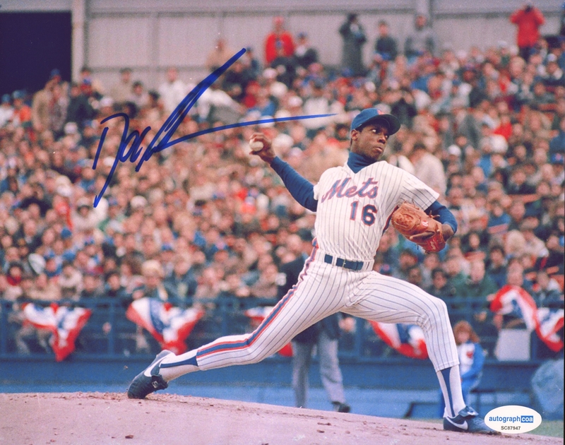 Item # 186224 - Dwight 'Doc' Gooden AUTOGRAPH Signed New York Mets Autographed 8x10 Photo B