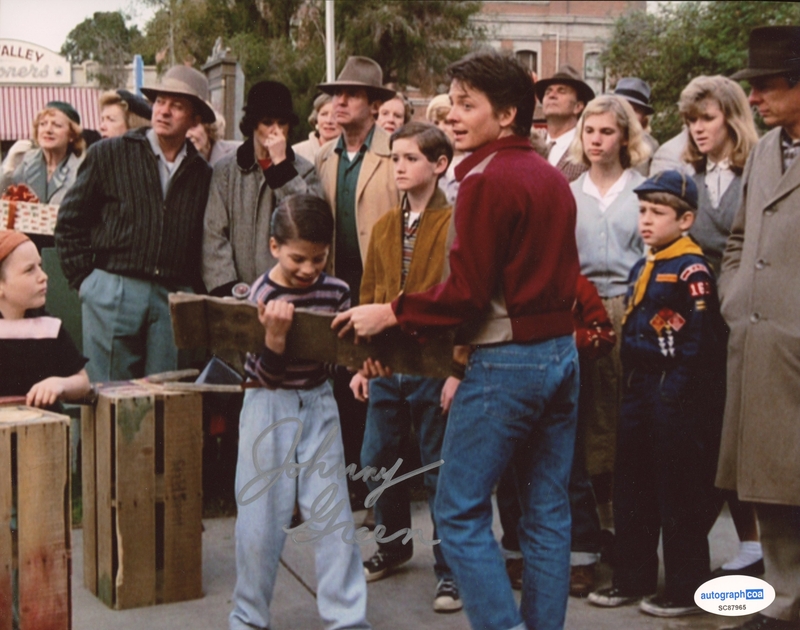 Item # 186206 - Johnny Green "Back to the Future" AUTOGRAPH Signed Scooter Kid 8x10 Photo C