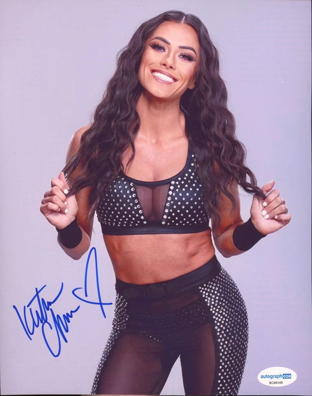 Item # 186023 - Katana Chance AUTOGRAPH Signed WWE Wrestling Autographed 8x10 Photo B