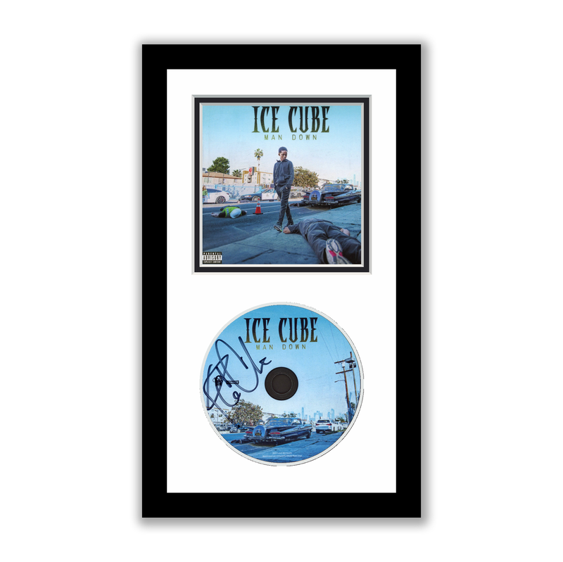 Item # 191396 - Ice Cube Autographed Signed Framed CD Man Down ACOA