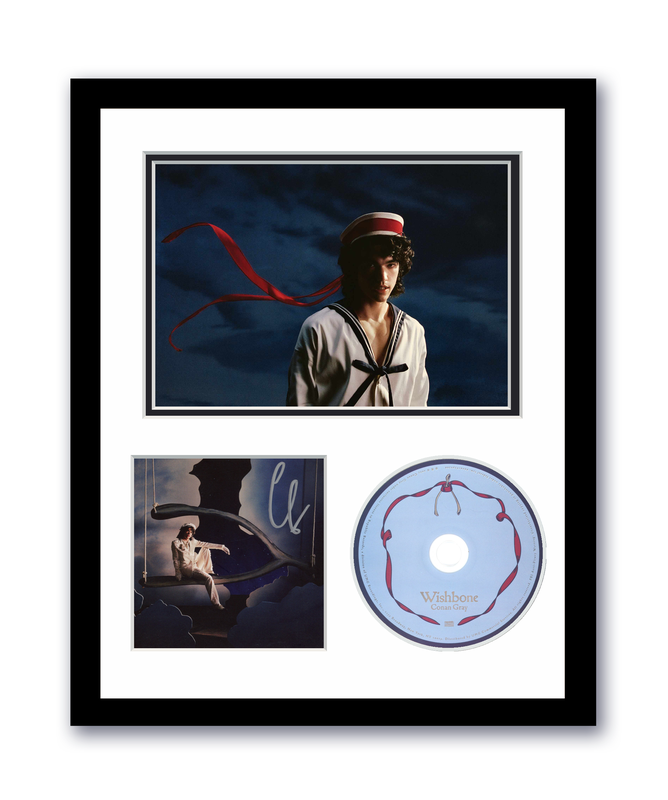 Item # 202971 - Conan Gray Autographed Signed 11x14 Custom Framed CD Photo Wishbone ACOA