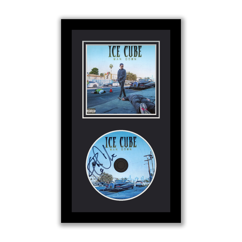 Item # 191397 - Ice Cube Autographed Signed Framed CD Man Down ACOA