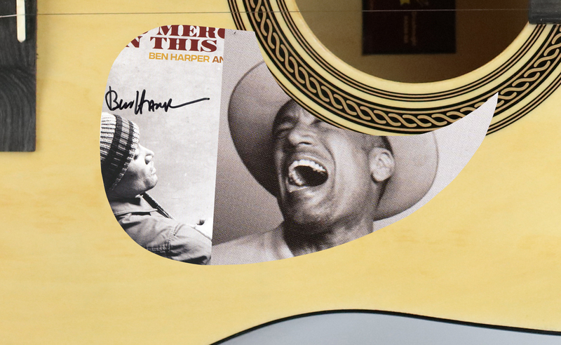 Item # 174871 - Ben Harper Autographed Signed Guitar No Mercy In This Land ACOA