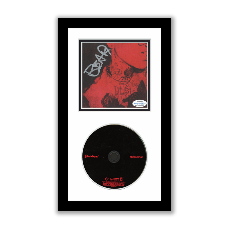 Item # 180014 - blackbear Autographed Signed Framed CD Anonymous ACOA