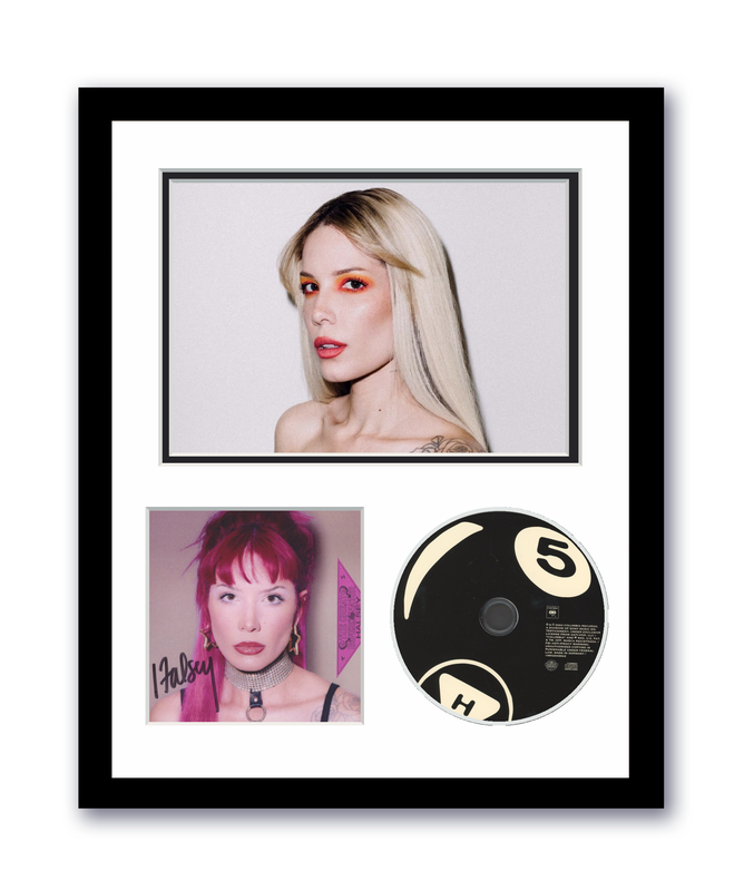 Item # 191488 - Halsey Autographed Signed 11x14 Custom Framed CD Photo Great Impersonator ACOA