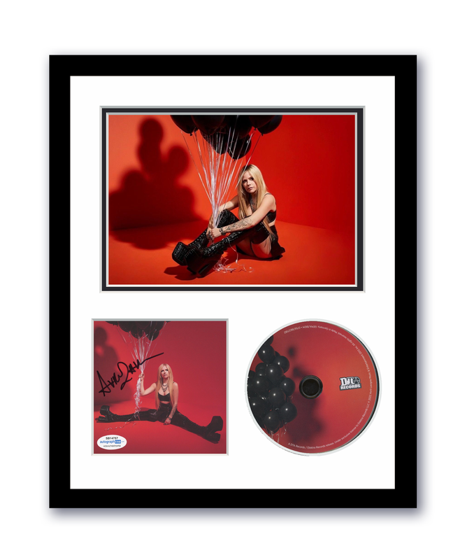 Item # 173867 - Avril Lavigne Autographed Signed 11x14 Custom Framed CD Photo Love Sax ACOA