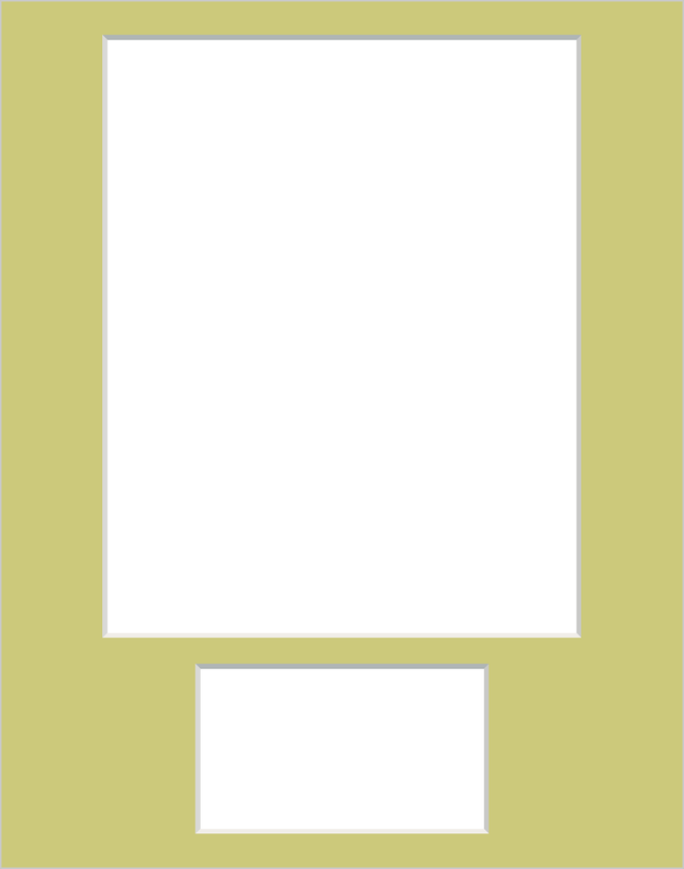 Item # 178720 - 11x14 Picture Framing Mat Matting for 8x10 Photo & Index Card Pale Green