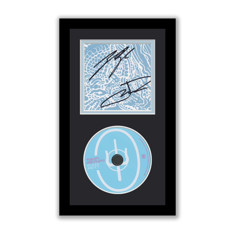 Item # 180201 - Twenty One Pilots Autographed Signed Framed CD Scaled and Icy ACOA