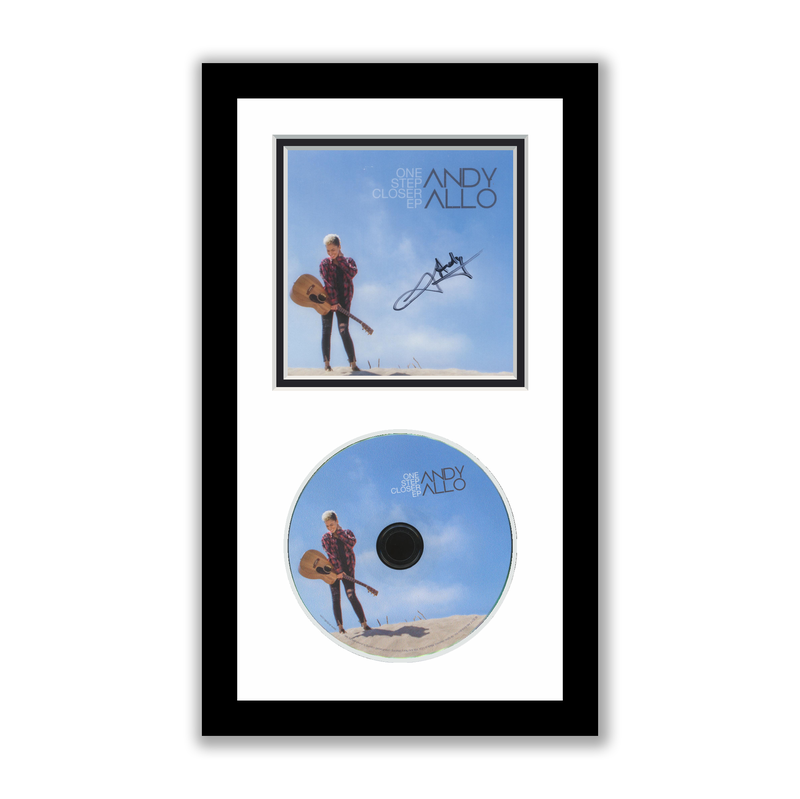 Item # 193152 - Andy Allo Autographed Signed Framed CD One Step Closer EP Prince ACOA