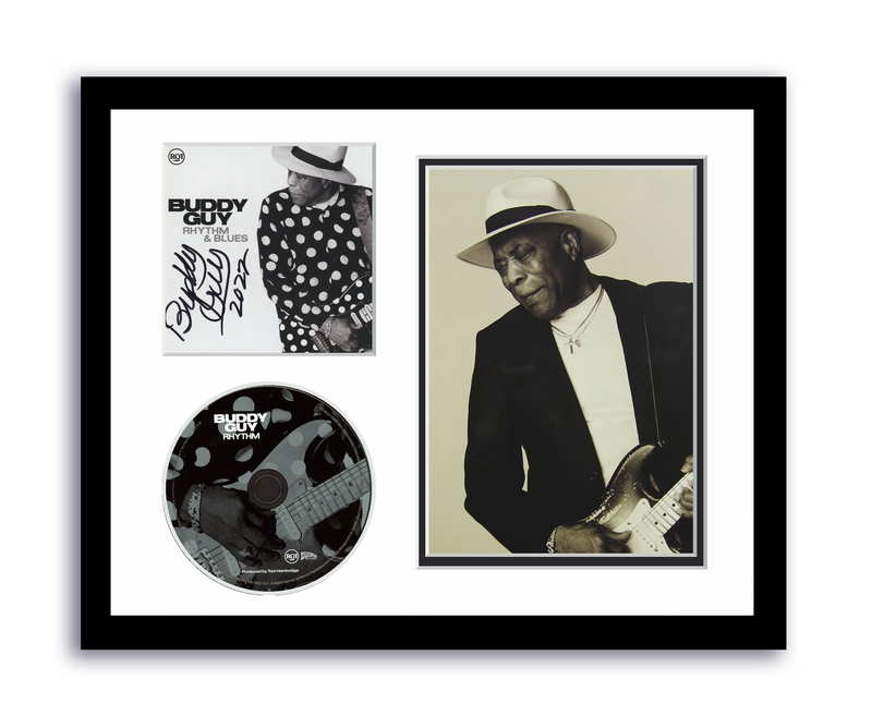 Item # 175149 - Buddy Guy Autographed Signed 11x14 Custom Framed CD Photo Rhythm & Blues ACOA