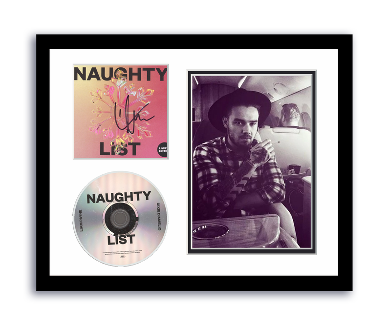 Item # 194747 - Liam Payne Autographed Signed 11x14 Custom Framed CD Photo Naughty List ACOA
