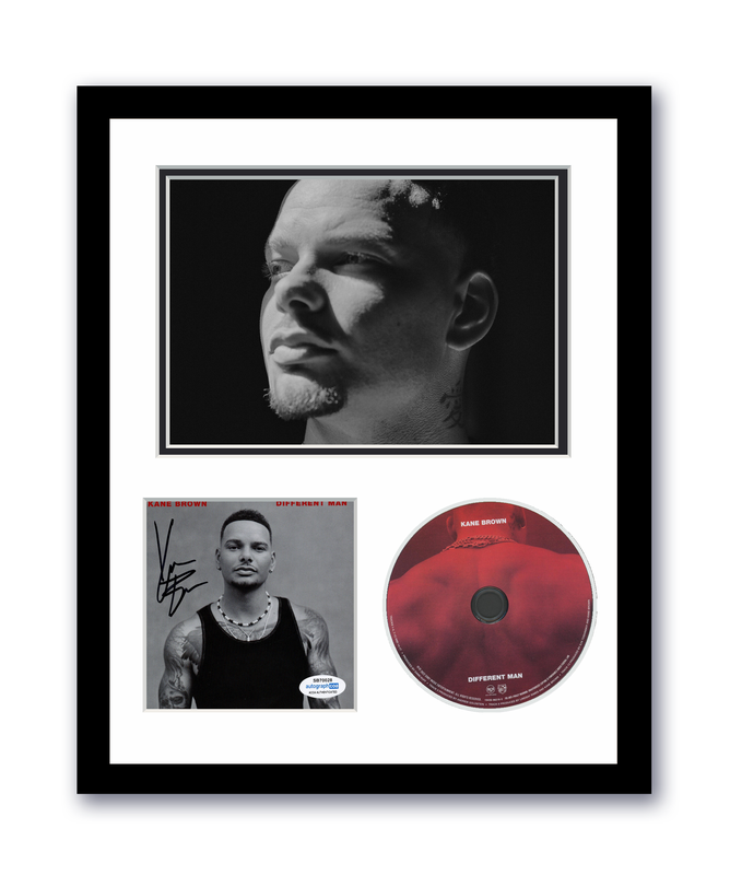 Item # 173819 - Kane Brown Autographed Signed 11x14 Custom Framed CD Photo Different Man ACOA