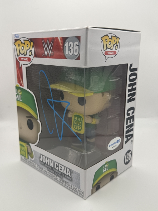 Item # 213533 - John Cena AUTOGRAPH Signed WWE Wrestling 136 Funko Pop Vinyl Figure