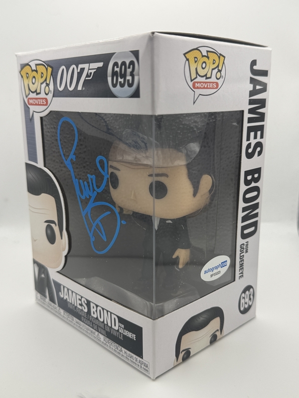 Item # 213535 - Pierce Brosnan "GoldenEye" AUTOGRAPH Signed 'James Bond' 693 Funko Pop