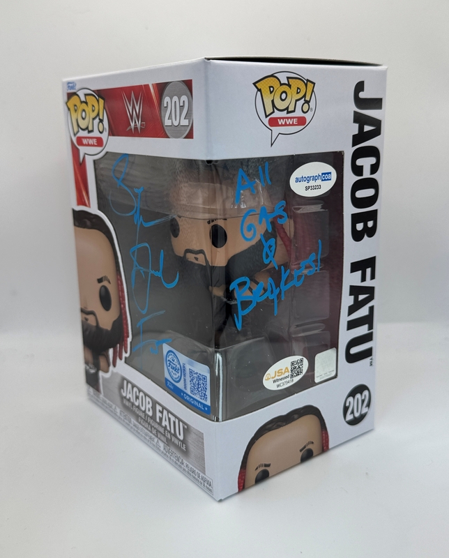 Item # 213545 - Jacob Fatu "Samoan Werewolf" AUTOGRAPH Signed WWE Wrestling 202 Funko Pop JSA