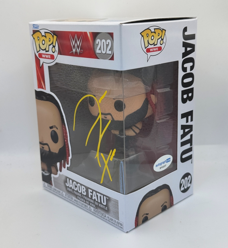 Item # 213549 - Jacob Fatu "Samoan Werewolf" AUTOGRAPH Signed WWE Wrestling 202 Funko Pop