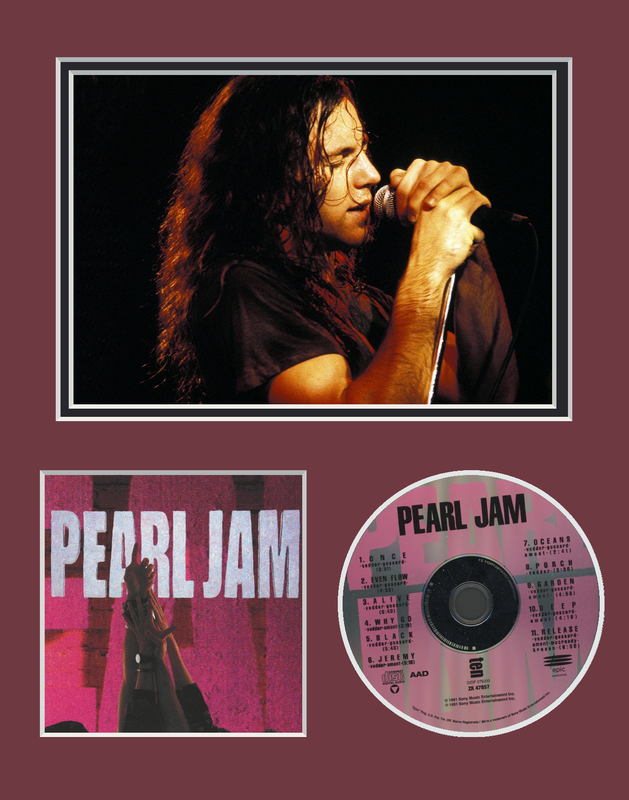 Item # 179311 - Pearl Jam Ten Custom CD Frame Display Decor Photo