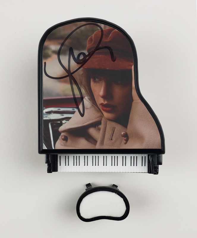 Item # 174658 - Taylor Swift Autograph Signed Custom Toy Mini Piano Red (Taylor's Version) ACOA