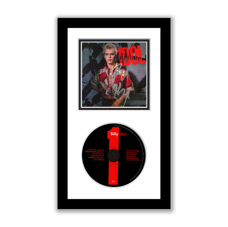 Item # 176007 - Billy Idol Autographed Signed Framed CD Self-Titled 40th Anniversary ACOA