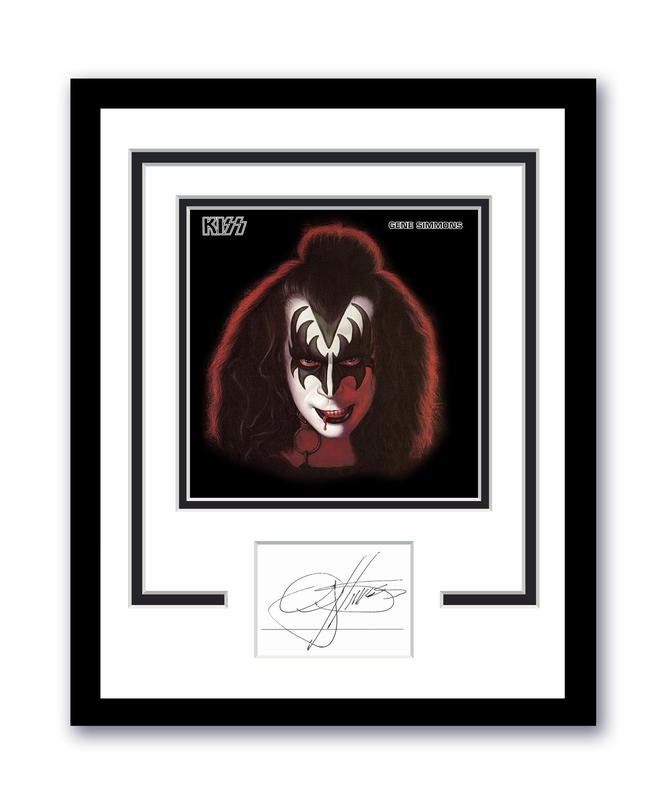 Item # 180189 - KISS Gene Simmons Autographed Signed 11x14 Framed Photo ACOA