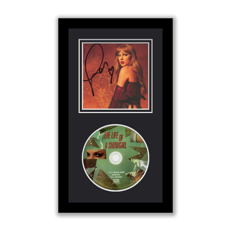 Taylor Swift Autographed Signed Framed CD Life Of A Showgirl Photo