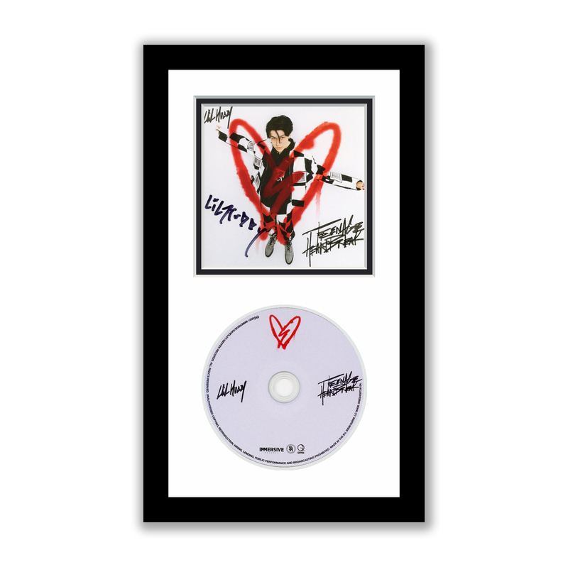 Item # 205184 - Lil Huddy Autographed Signed Framed CD Teenage Heartbreak Cold Hudson ACOA
