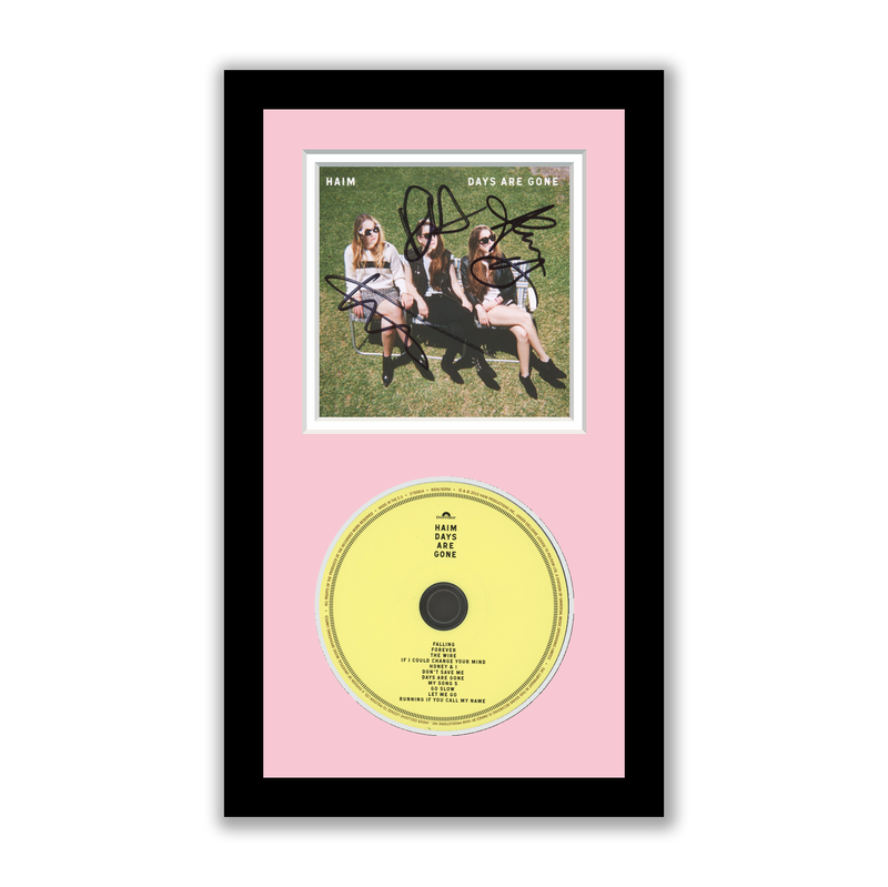 Item # 193091 - HAIM Autographed Signed Framed CD Days Are Gone ACOA