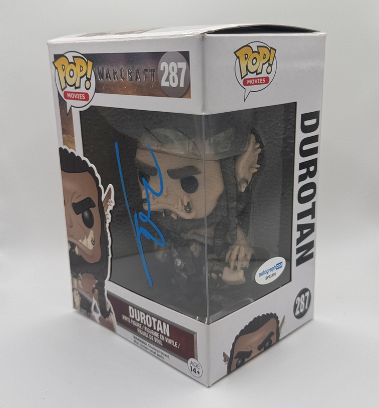 Item # 216932 - Toby Kebbell "Warcraft" AUTOGRAPH Signed 'Durotan' 287 Funko Pop Figure