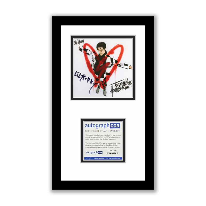 Item # 205186 - Lil Huddy Autographed Signed Framed CD Teenage Heartbreak Cold Hudson ACOA