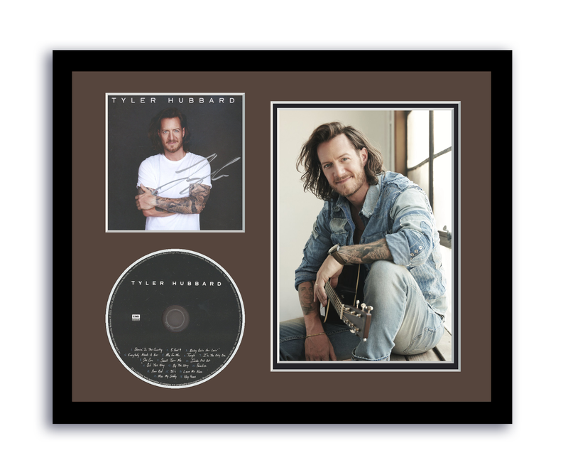 Item # 197560 - Tyler Hubbard Autograph Signed Framed CD Tyler Hubbard Florida Georgia Line ACOA