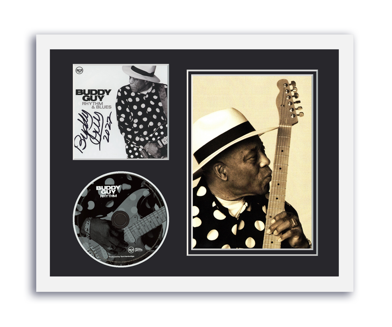 Item # 175151 - Buddy Guy Autographed Signed 11x14 Custom Framed CD Photo Rhythm & Blues ACOA