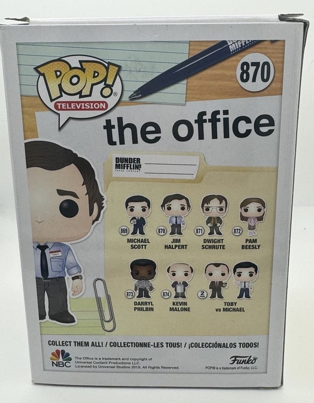 Item # 186795 - John Krasinski "The Office" AUTOGRAPH Signed 'Jim Halpert' 870 Funko Pop
