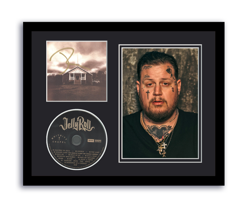 Item # 180001 - Jelly Roll Autographed Signed 11x14 Custom Framed CD Photo Whitsitt Chapel ACOA