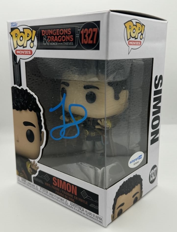 Item # 186802 - Justice Smith "Dungeons & Dragons" AUTOGRAPH Signed Simon 1327 Funko Pop B