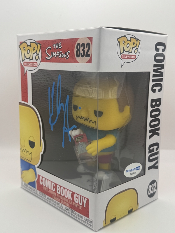 Item # 197989 - Hank Azaria "The Simpsons" AUTOGRAPH Signed Comic Book Guy 832 Funko Pop B