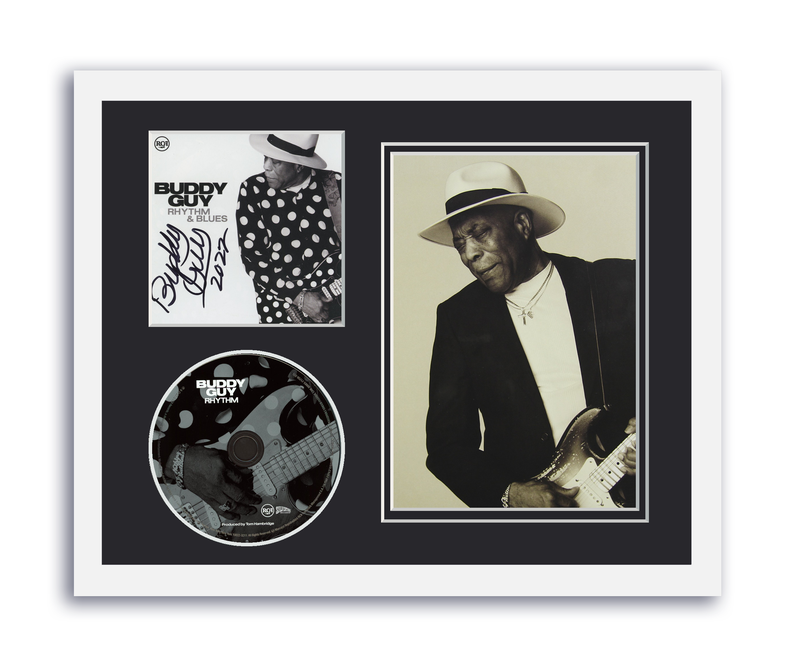 Item # 189523 - Buddy Guy Autographed Signed 11x14 Custom Framed CD Photo Rhythm & Blues ACOA