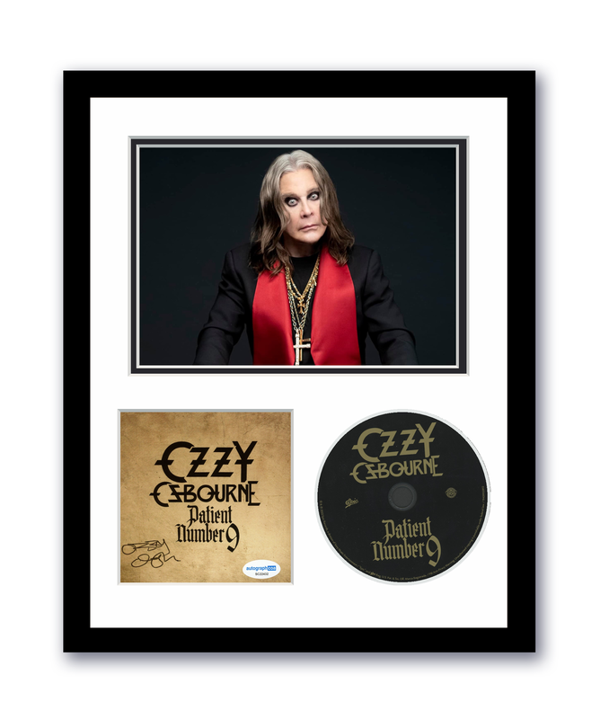 Item # 173809 - Ozzy Osbourne Autographed Signed 11x14 Framed CD Photo Patient Number 9 ACOA