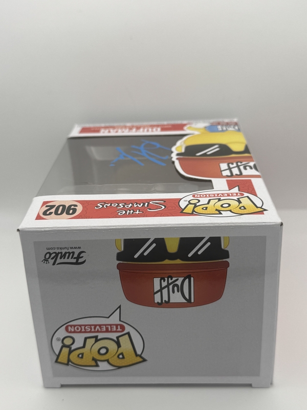 Item # 197992 - Hank Azaria "The Simpsons" AUTOGRAPH Signed 'Duffman' 902 Funko Pop Figure