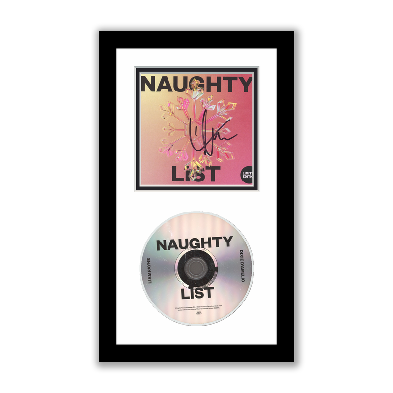 Item # 202050 - Liam Payne Autographed Signed Framed CD Naughty List ACOA